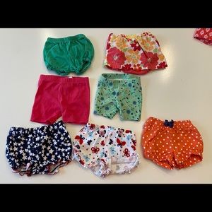 Newborn-3 month girl shorts